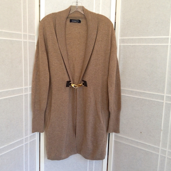 MAGASHONI New York 100 % cashmere cardigan size S